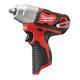 12V Cordless 3/8 In. Impact Wrench 2-Mode Drive Control with Belt Clip Bare Tool