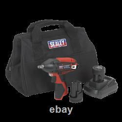 12V Cordless Power Tool Compact Impact Wrench 3/8 Canvas Bag 2 Batteries SUM21
