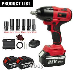 1500Nm 1/2 Cordless Electric Impact Wrench Brushless Drill Driver with Battery