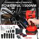 1500Nm Cordless Drill Electric Impact Wrench 1/2 Brushless Driver With 2 Battery