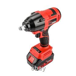 1500Nm Cordless Electric Impact Wrench 1/2Brushless Driver Drill Rattle Nut Gun