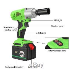 16800mAh 1/2'' Electric Brushless Cordless Impact Wrench Drill High Torque Tool