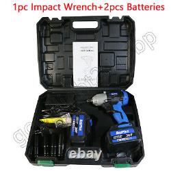 18V 1/2 inch Square Dr Cordless Electric 2-Speed Impact Wrench Battery & Charger