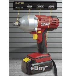 18V ½ Cordless Variable Speed Impact Wrench withCharger, 330 Ft. Lbs. Max Torque