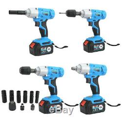 1/2'' 168VF 16800mAh Electric Brushless Cordless Impact Wrench High Torque Tool