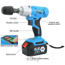 1/2'' 168VF 16800mAh Electric Brushless Cordless Impact Wrench High Torque Tool