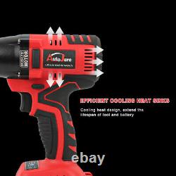 1/2 Impact Wrench Cordless Brushless Ratchet Set Battery 20V 550N. M 4900in-lbs
