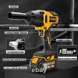 1/2 Inch Impact Wrench Cordless Max Torque 480 Ftlbs Battery Impact Wrench 20v B