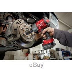 1/2 Inch Impact Wrench Milwaukee 1400 18v Lithium Cordless Driver with Battery