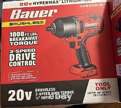 20V Brushless 1/2 High Torque Impact Wrench Cordless Compact Tool Only
