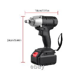 20V Cordless Impact Wrench 1/2 in Max Torque 410Nm(300 ft-lbs) With Li-ion Battery