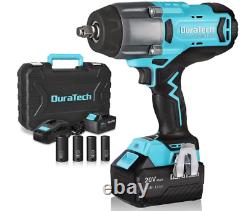 20V Cordless Impact Wrench Sets 1/2 Brushless Impact Driver 600 Ft-Lbs