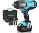 20V Cordless Impact Wrench Sets 1/2 Brushless Impact Driver 600 Ft-Lbs