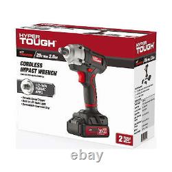 20 V Cordless 1/2-Inch Impact Wrench with 2.0 Ah Battery and Charge