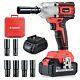 21V Cordless High Torque Impact Wrench 1/2 inch, Powerful Brushless Motor