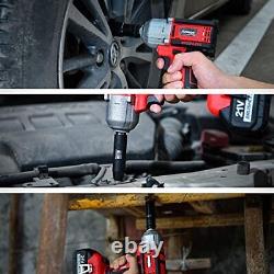 21V Cordless High Torque Impact Wrench 1/2 inch, Powerful Brushless Motor