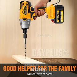 21V Cordless Impact Wrench 1/2 800N. M High Torque Brushless Drill with Battery