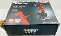 21V Cordless Impact Wrench 1/2 inch, Powerful Brushless Motor, Max 300 Torque