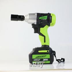21V Cordless Impact Wrench Kit 1/2-Inch High Torque Dual-speed with LED Light