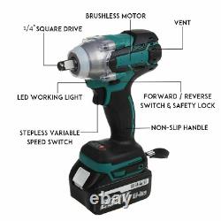 22800mAh 288VF Brushless Electric Cordless Impact Wrench 1/2 Lithium-Ion Battery
