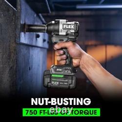 24V Brushless Cordless 1/2-Inch 750 Ft-Lbs Mid-Torque Impact Wrench Tool Only