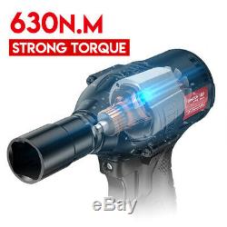 288VF 630N. M 1/2 Brushless Cordless Impact Wrench with19800mAH Battery and Sleeve