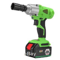 3/8'' Cordless Electric Brushless Impact Wrench Li-on Battery High Torque LED