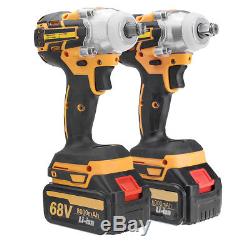 68V 6000/8000mAh Brushless Cordless Impact Wrench 2 Speed Li-Ion Battery Charger