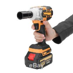 68V 8000mAh Brushless Cordless Impact Wrench 2 Li-Ion Battery Charger withBattery