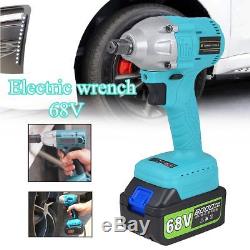 68V Cordless Lithium-Ion Electric Impact Wrench Brushless 3 Speed Torque 320 Nm