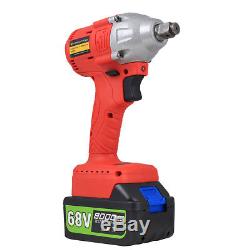 68V Cordless Lithium-Ion Electric Impact Wrench Brushless 3 Speed Torque 320 Nm
