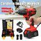 72V Cordless Electric Impact Wrench Brushless Gun Driver Tool with8800mAh Battery