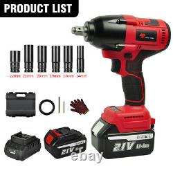 800Nm 1/2 Cordless Electric Impact Wrench Brushless Drill Driver Remove Car lug