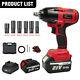 800Nm 1/2 Cordless Electric Impact Wrench Brushless Drill Driver Remove Car lug