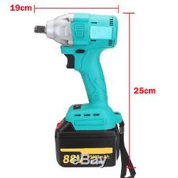 88V 15000mAh 2 Li-Ion Battery Charger Brushless Cordless Impact Wrench With BOX