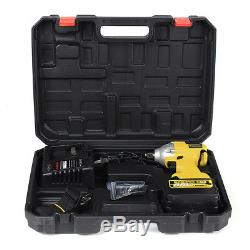 88V Brushless Electric Cordless 1/2'' Impact Wrench with 10000mAh Li-ion Battery