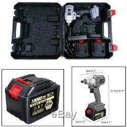 88V Brushless Electric Impact Wrench Cordless Rechargeable Hand Drill Power Tool