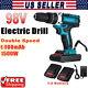 98V Electric Cordless Torque Impact Wrench Brushless Gun Driver Tool & 2 Battery