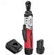 ACDelco G12 12V 1/4 Brushless Cordless Ratchet Wrench, 45 ft-lbs, ARW1210-22
