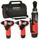 AC Delco ARI12104L7 G12 Cordless Combo Kit withImpact Wrench, Impact Driver, Ratc