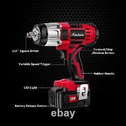 AVID POWER CORDLESS IMPACT WRENCH 20V MAX With 1/2Chuck, Max Torque 330 Ft-Lbs