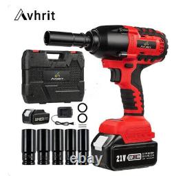 Avhrit Power Electric Impact Wrenche 1/2 950NM Brushless Cordless Impact Wrench