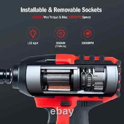 Avhrit Power Electric Impact Wrenche 1/2 950NM Brushless Cordless Impact Wrench