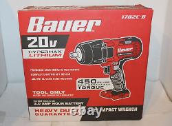 Bauer 1782C-B 20v Hypermax Cordless 1/2 in. Impact Wrench 450ftlbs (Tool Only)