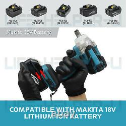 Brushless Cordless Impact Wrench With Battery Charger 1/2 18V Replace Makita US
