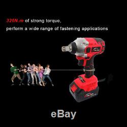 CORDLESS IMPACT WRENCH GUN DRIVER with BATTERY CHARGER POWER TOOL