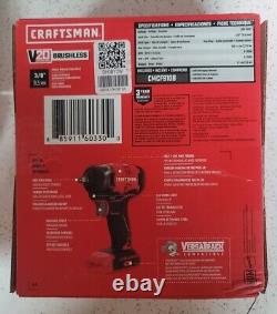 CRAFTSMAN V20 BRUSHLESS 3/8 IMPACT WRENCH NEW CMCF910B Tool-Only