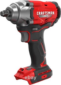 CRAFTSMAN V20 Cordless Impact Wrench, 1/2 Inch, Bare Tool Only (CMCF921B)