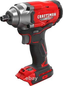 CRAFTSMAN V20 Cordless Impact Wrench, 1/2 Inch, Bare Tool Only (CMCF921B)