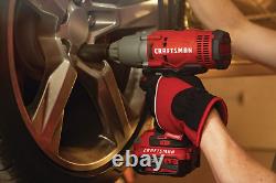 CRAFTSMAN V20 RP Impact Wrench, Cordless, Brushless, 1/2 Inch, 4Ah Battery and C